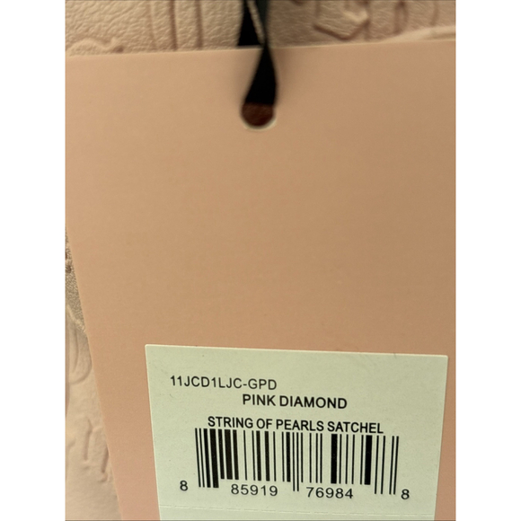 Juicy Couture Pink Diamond String Of Pearls Satchel Handbag - Picture 3 of 8